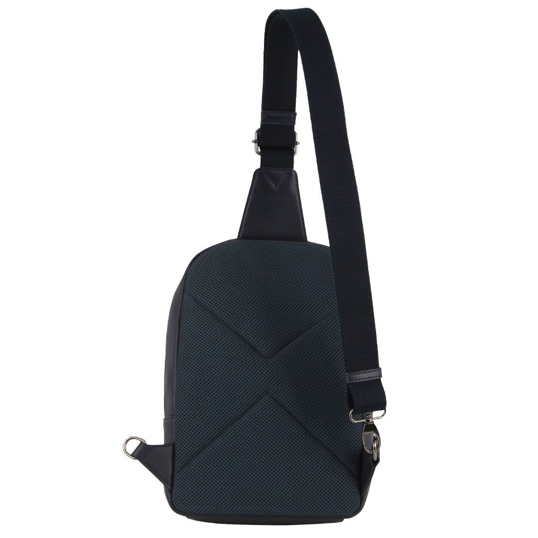 Pierre Cardin Leather 3-Way Sling Bag Crossbody Väska Herr Marinblå | WDYGSE948