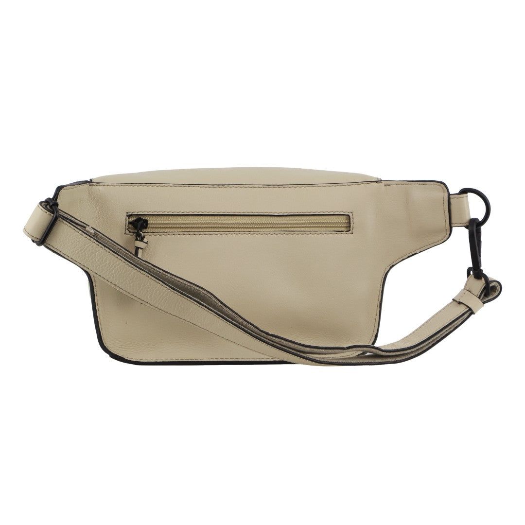 Pierre Cardin Leather 3-Way Sling Bag Crossbody Väska Dam Cement | NKCBRP147