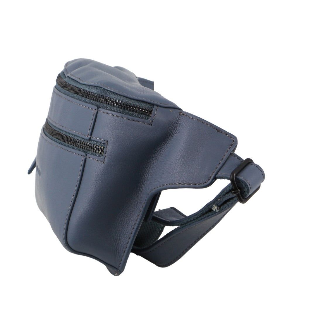 Pierre Cardin Leather 3-Way Sling Bag Crossbody Väska Herr Turkos | LIUJXO796