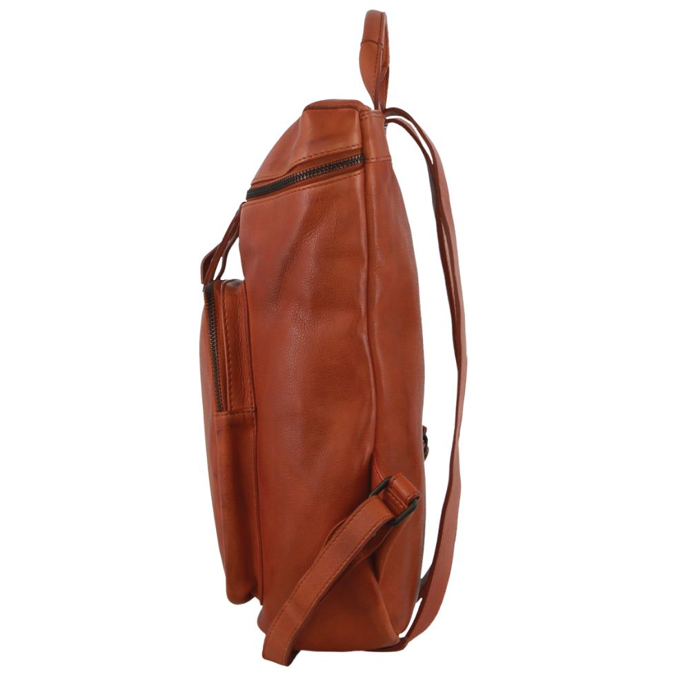 Pierre Cardin Leather Backpack Ryggsäckar Dam Bruna | DROMIV628