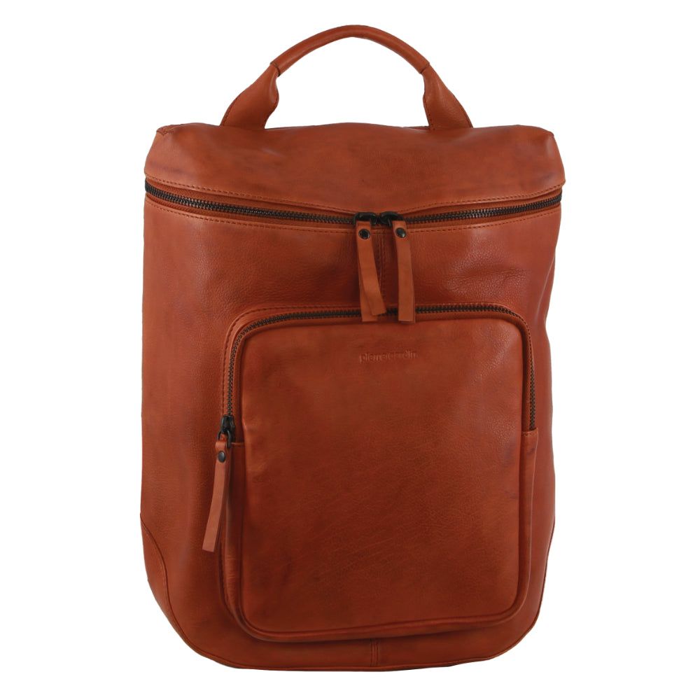 Pierre Cardin Leather Backpack Ryggsäckar Dam Bruna | DROMIV628
