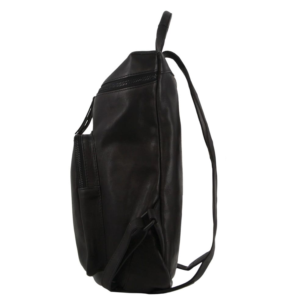 Pierre Cardin Leather Backpack Ryggsäckar Dam Svarta | LCESXZ931