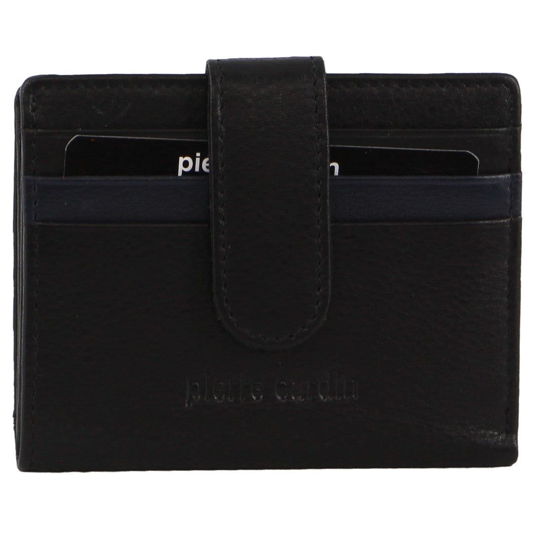 Pierre Cardin Leather Bi-Fold Card Holder Wallet Tab Wallets Herr Svarta | RMITGW653