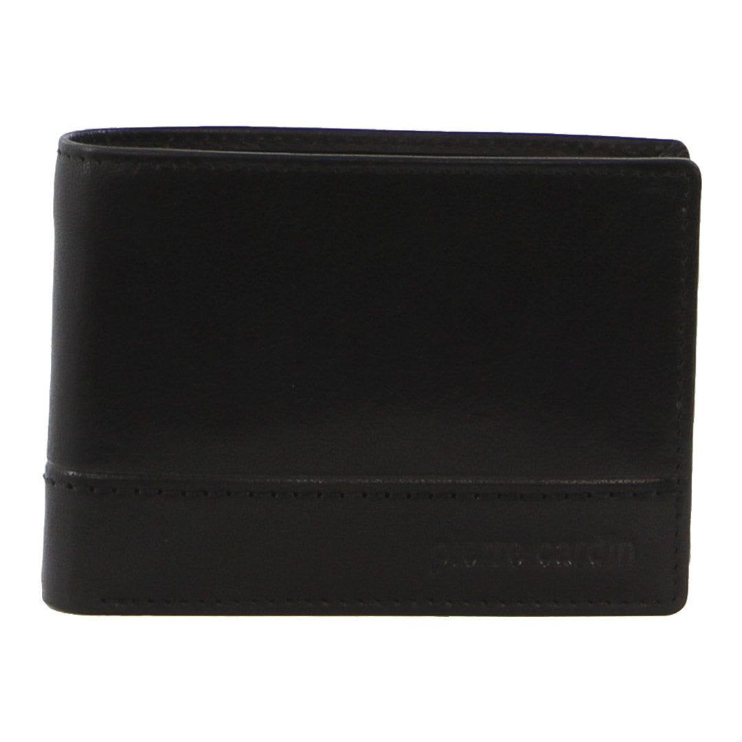 Pierre Cardin Leather Bi-Fold Wallet Bi-Fold Wallets Herr Svarta | EIRVWF238