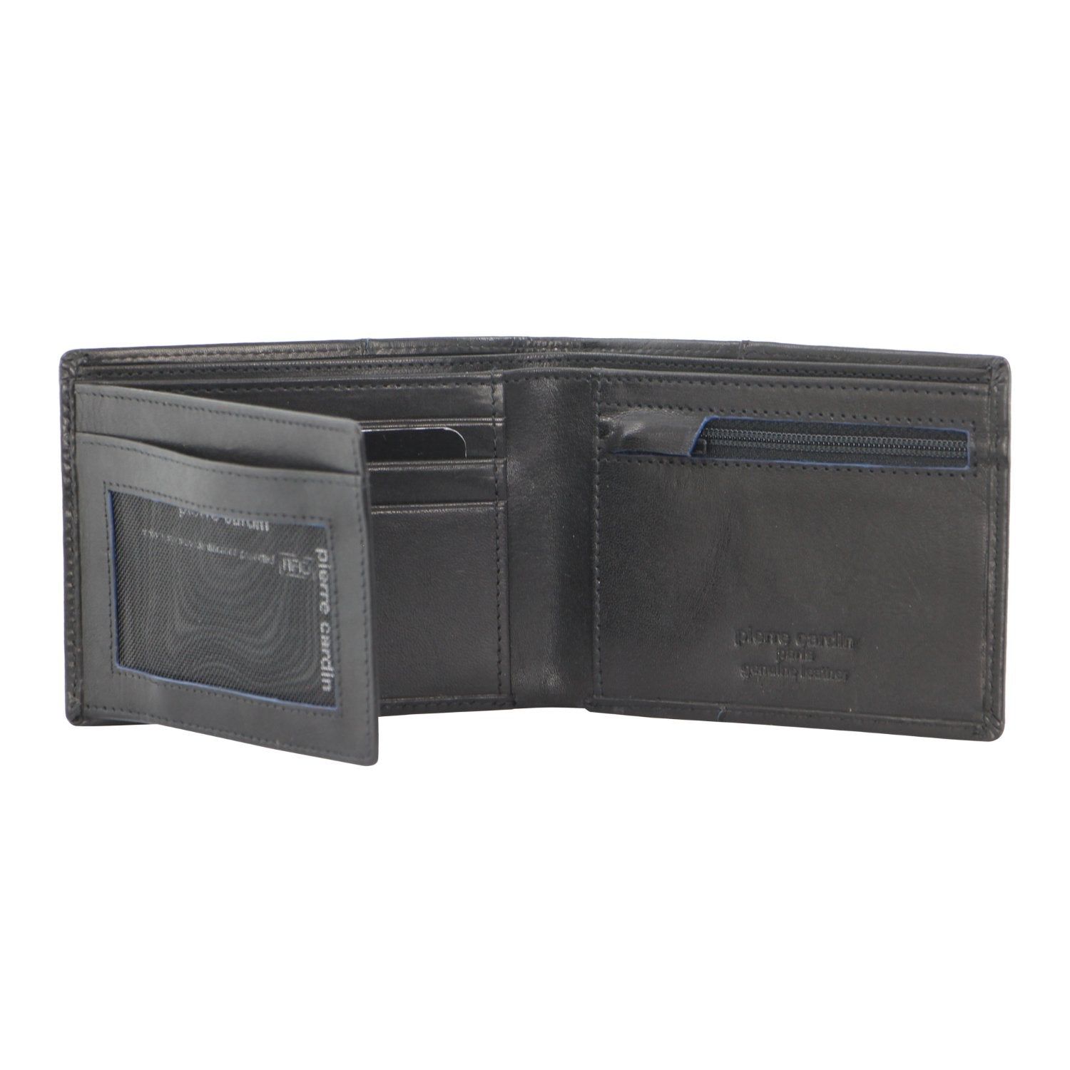 Pierre Cardin Leather Bi-Fold Wallet Bi-Fold Wallets Herr Svarta | NPROQI673