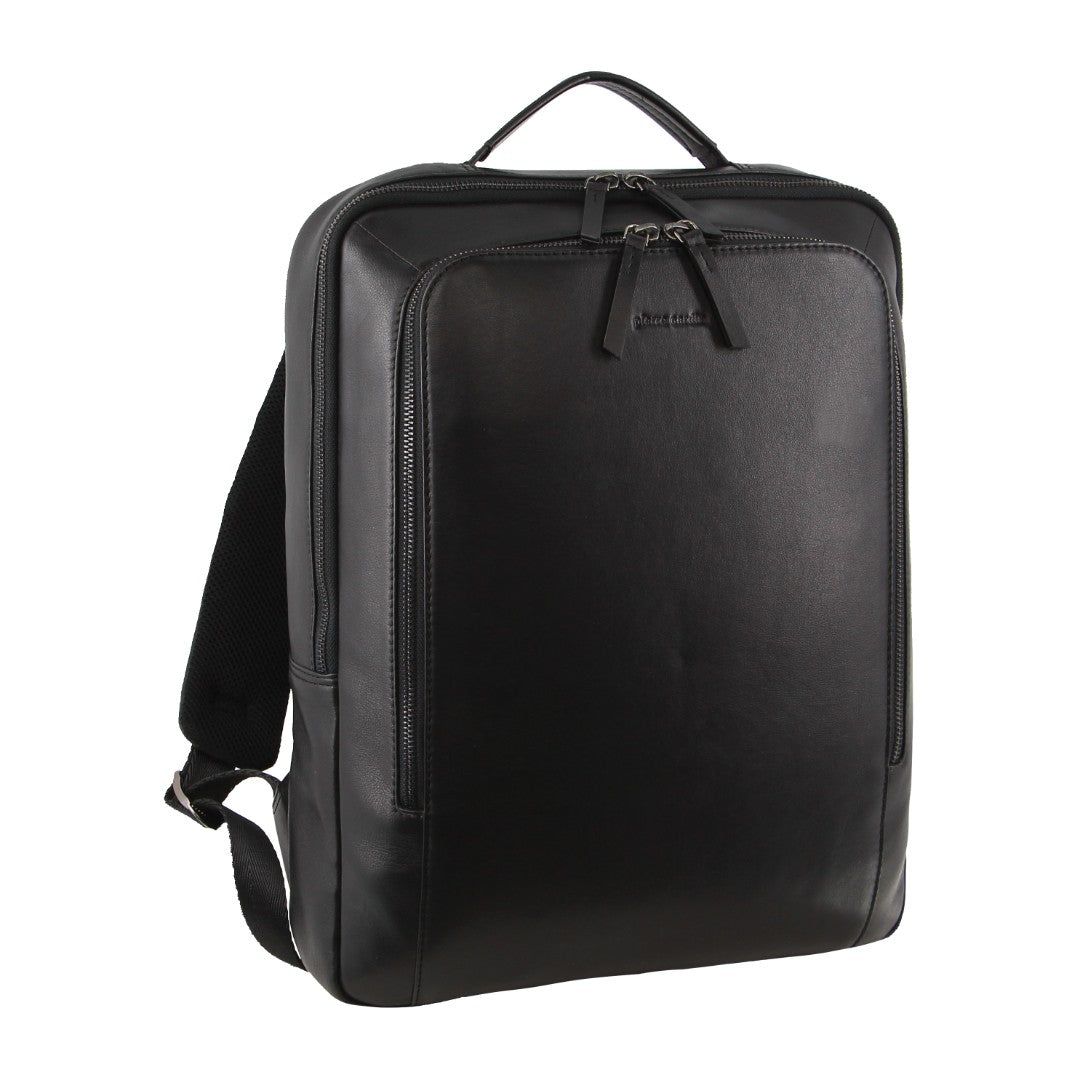 Pierre Cardin Leather Business Laptop Bag Business Computer Bags Herr Svarta | KDJGRI896
