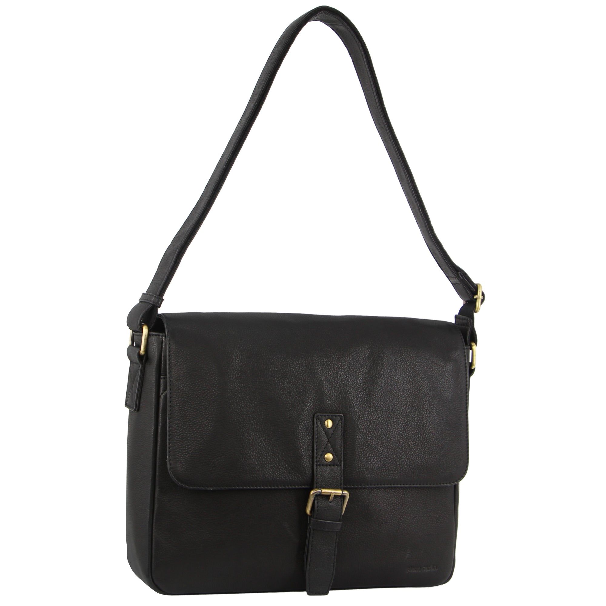 Pierre Cardin Leather Business Satchel Messenger Väska Herr Svarta | FZOKDW148