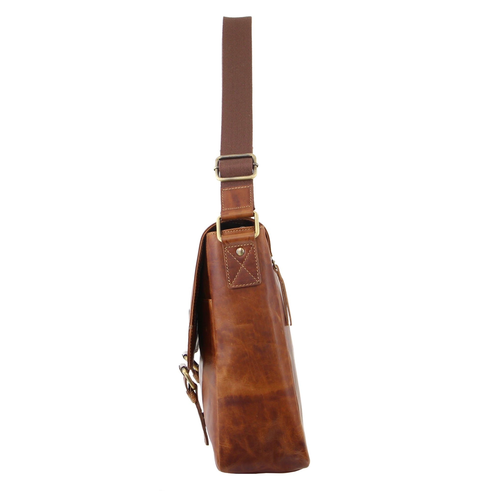 Pierre Cardin Leather Business Satchel Messenger Väska Herr Bruna | FYVEAP534