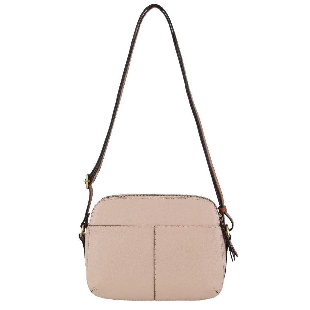 Pierre Cardin Leather Classic Crossbody Bag Crossbody Väska Dam Beige | GOSLAK609