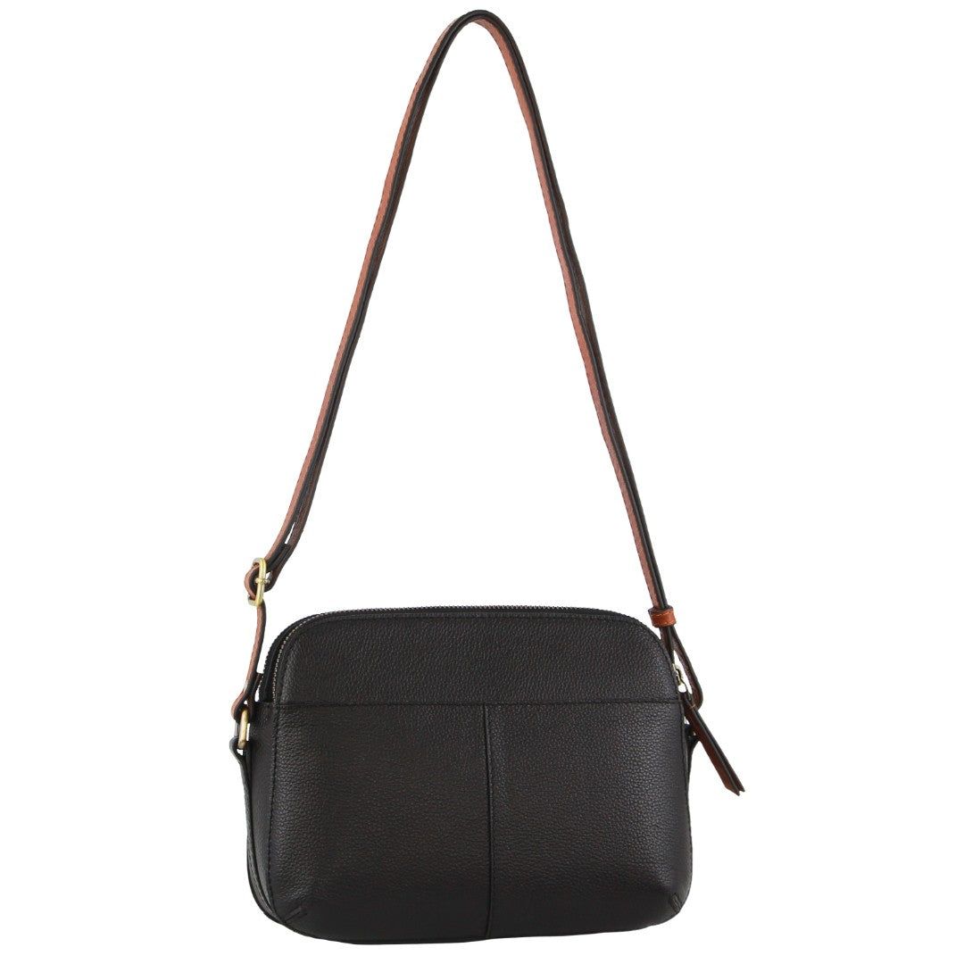 Pierre Cardin Leather Classic Crossbody Bag Handbags Dam Svarta | DELZFJ673