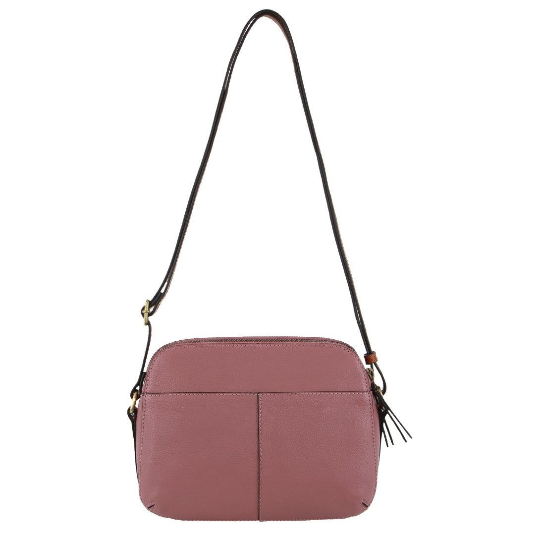 Pierre Cardin Leather Classic Crossbody Bag Handbags Dam Rosa | TRQBYF581