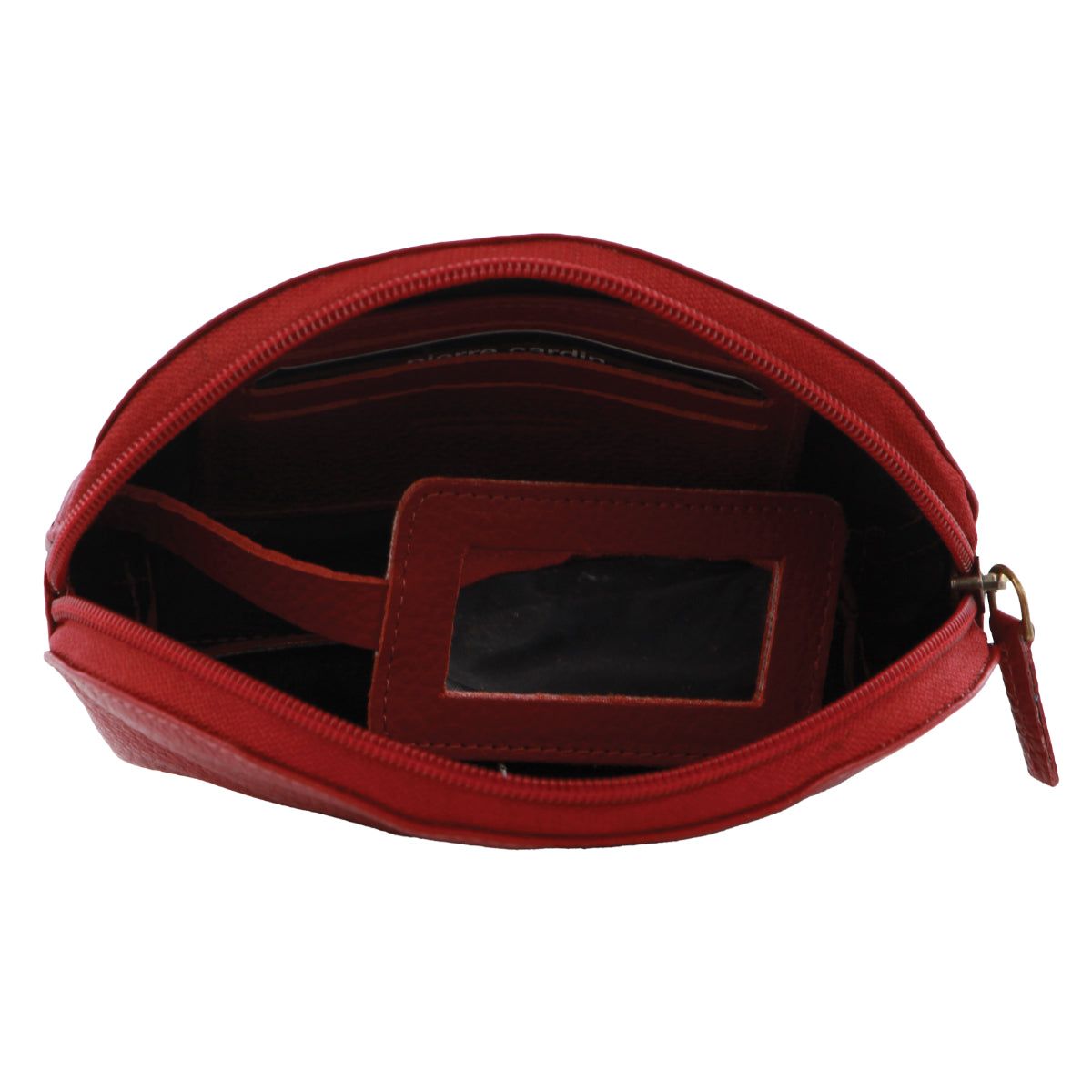 Pierre Cardin Leather Coin Purse Myntplånbok Dam Röda | ELRMFY064