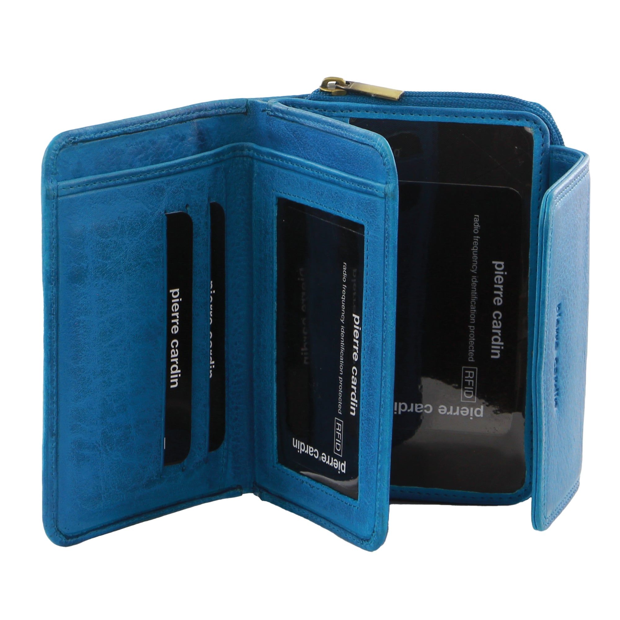 Pierre Cardin Leather Compact Bi-Fold Tab Wallet Bi-Fold Wallets Dam Ljusturkos | UYICTJ043