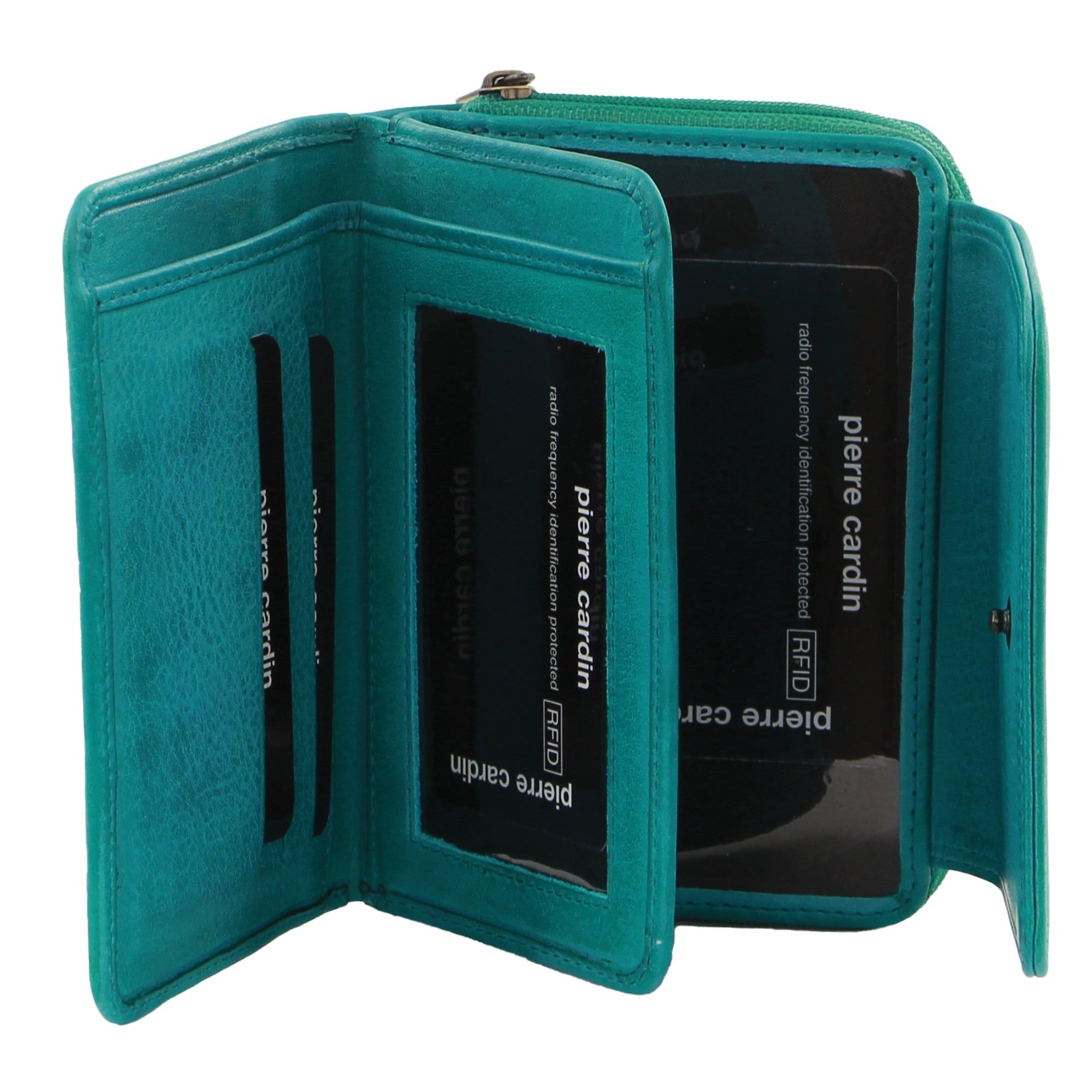 Pierre Cardin Leather Compact Bi-Fold Tab Wallet Bi-Fold Wallets Dam Turkos | RUKYSJ628