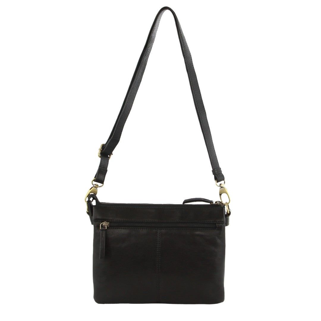 Pierre Cardin Leather Crosbody Bag Crossbody Väska Dam Svarta | WJIPTC325