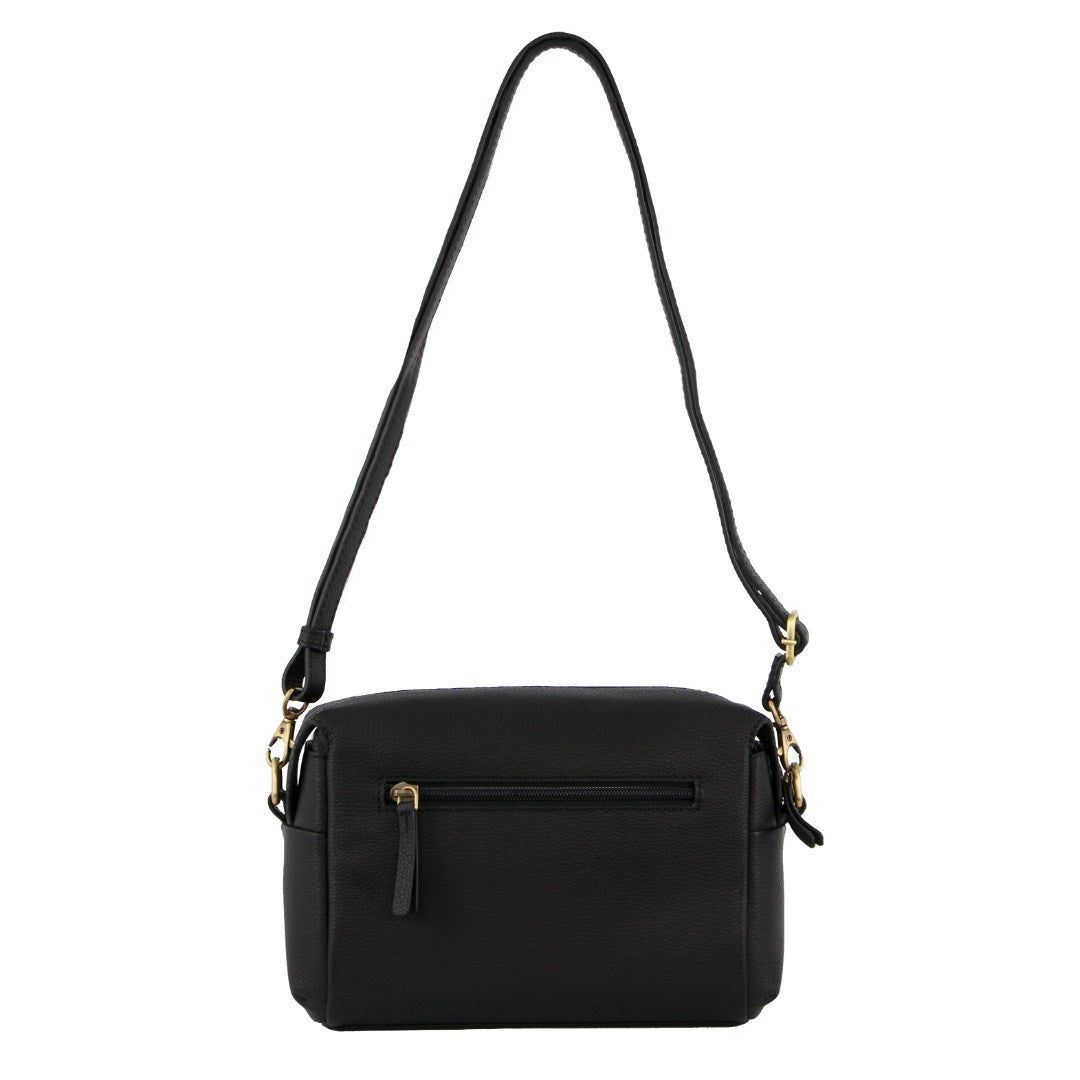 Pierre Cardin Leather Cross-Body Bag Clutch Clutch Dam Svarta | PEGHJN093