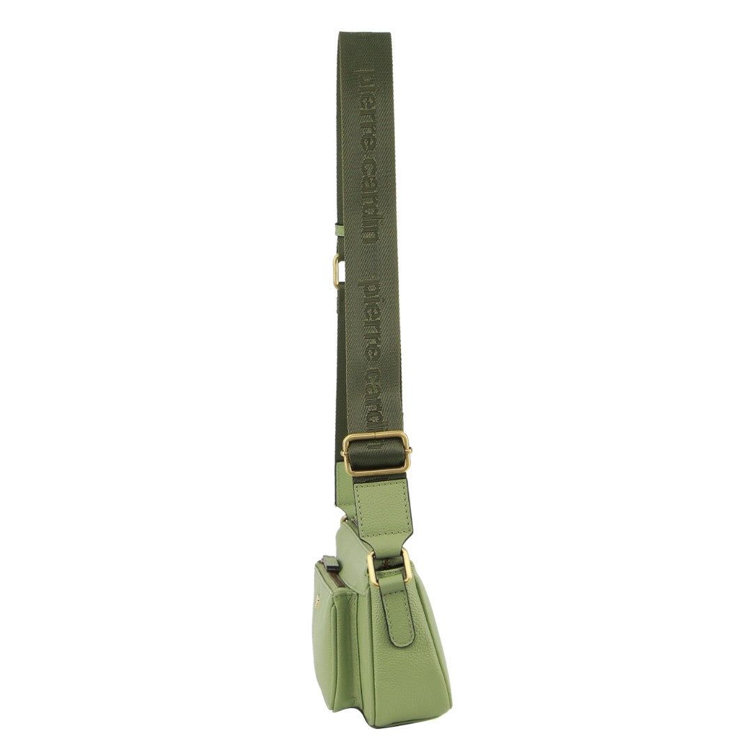 Pierre Cardin Leather Cross-Body Bag Crossbody Väska Dam Jade | XPRVYU864