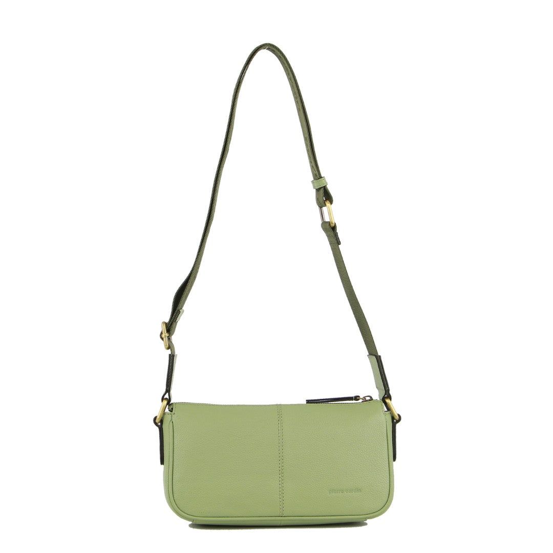 Pierre Cardin Leather Cross-Body Bag Crossbody Väska Dam Jade | XPRVYU864