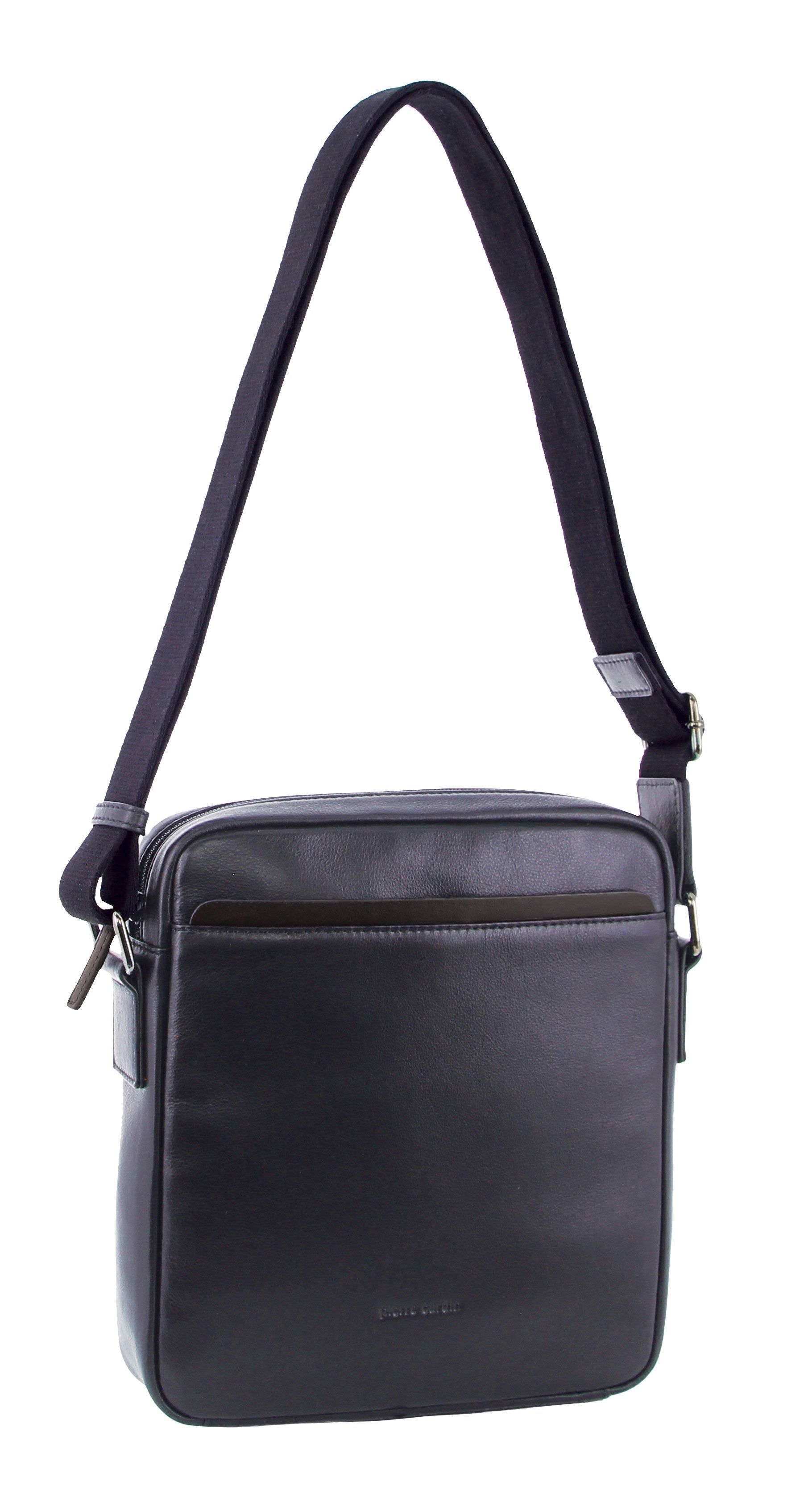 Pierre Cardin Leather Cross-Body Bag Crossbody Väska Herr Marinblå | CPLHDJ578