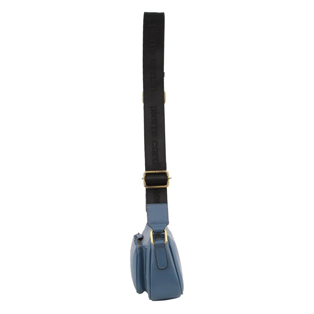 Pierre Cardin Leather Cross-Body Bag Crossbody Väska Dam Blå | ONSBKR947