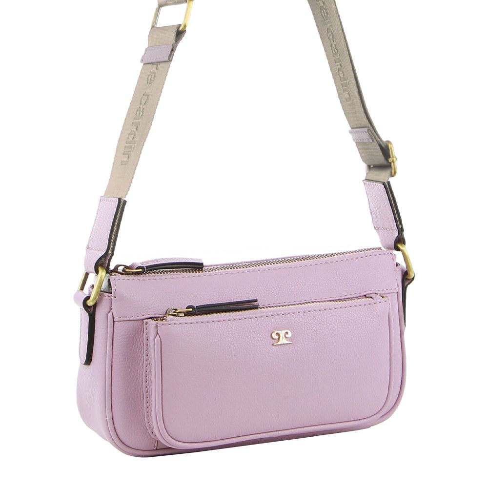 Pierre Cardin Leather Cross-Body Bag Crossbody Väska Dam Rosa | KVTAQO120