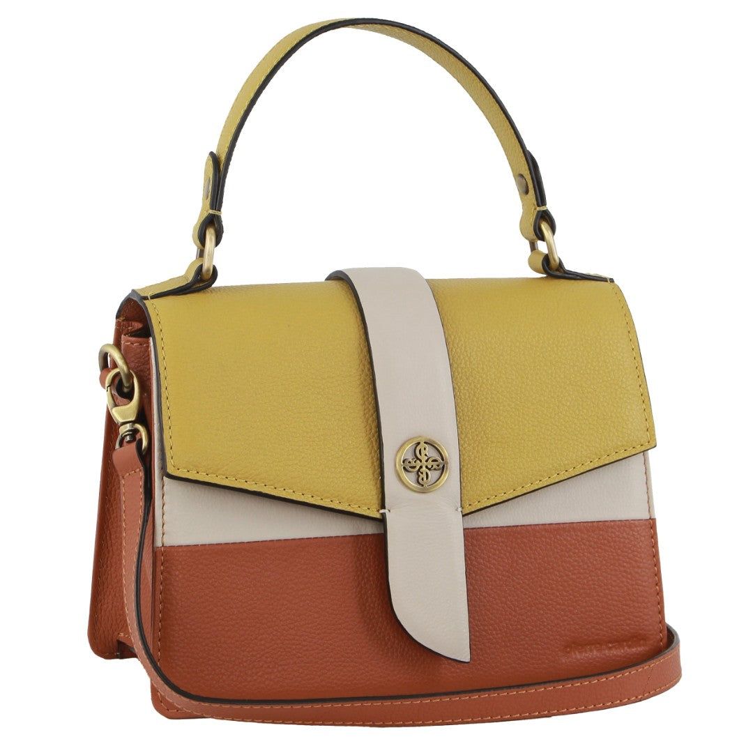 Pierre Cardin Leather Cross-Body Clutch Bag Clutch Dam Gula | COBAZX579