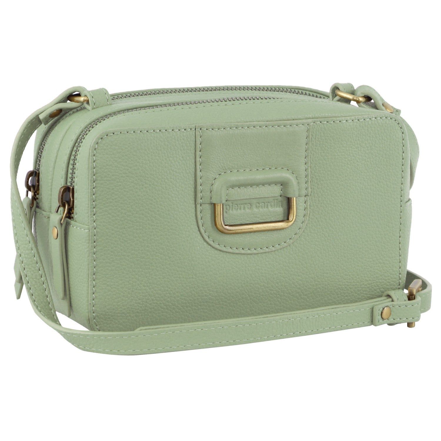 Pierre Cardin Leather Cross-Body Clutch Clutch Dam Jade | GXTJKI017