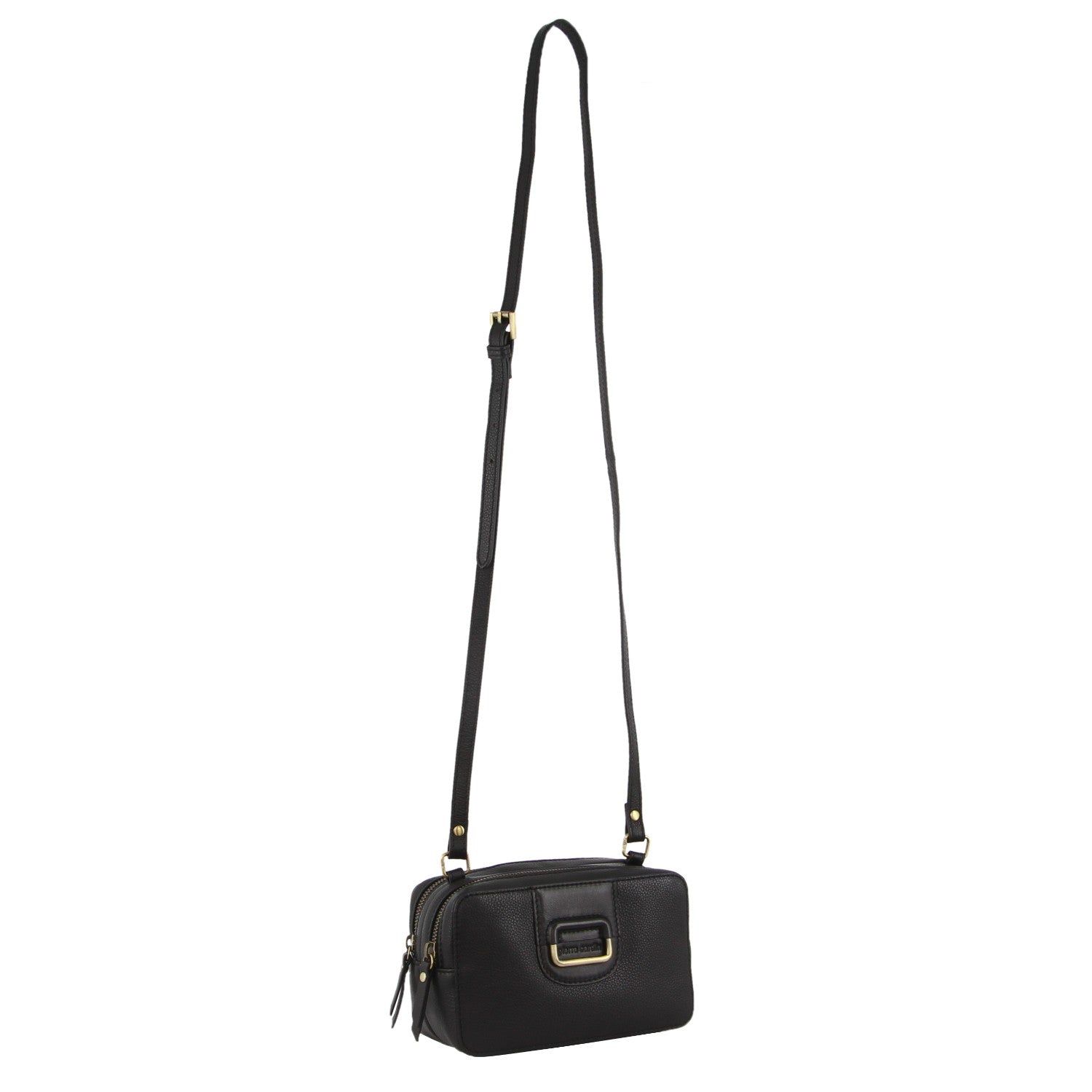 Pierre Cardin Leather Cross-Body Clutch Clutch Dam Svarta | NTKBYJ638