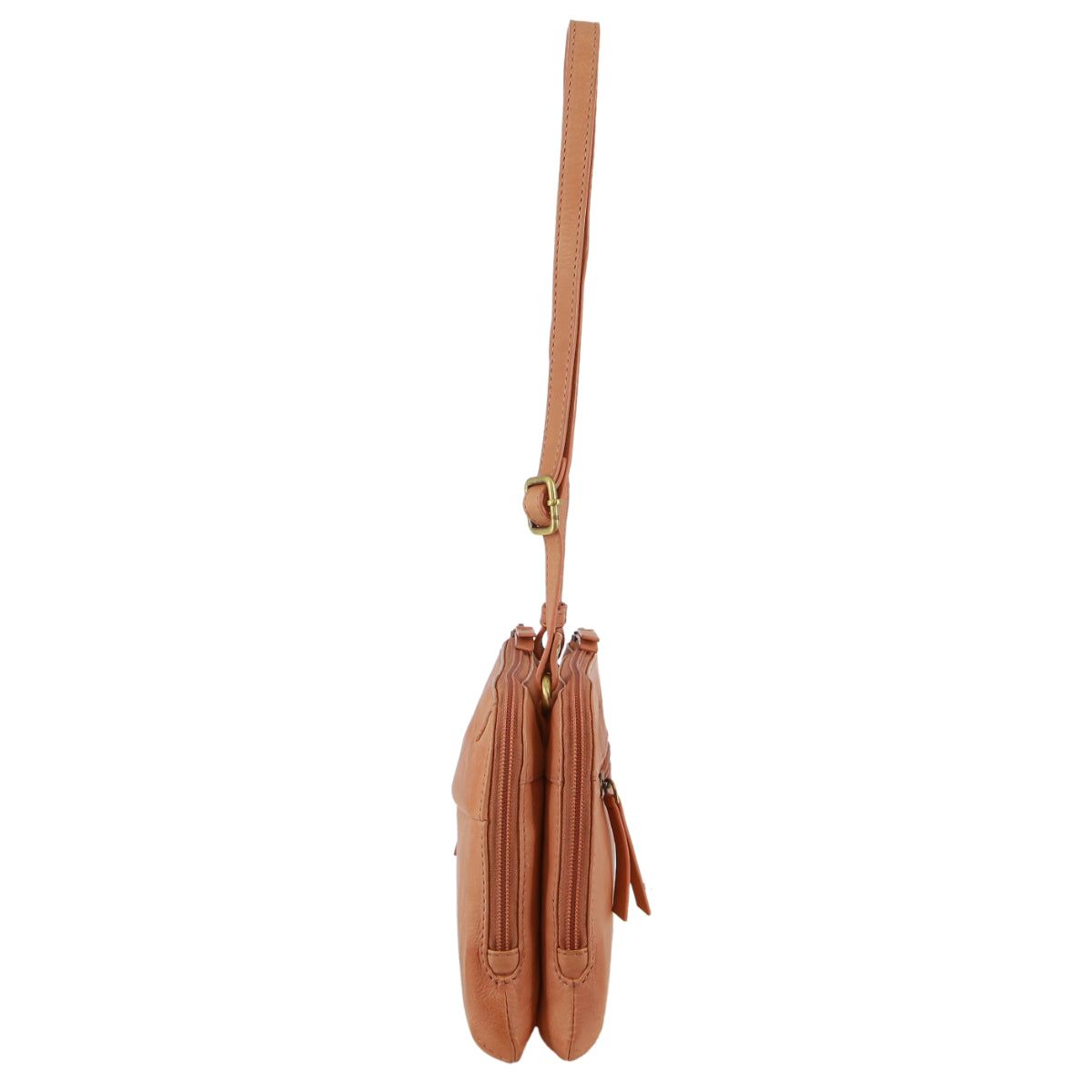 Pierre Cardin Leather Crossbody Bag Clutch Dam Aprikos | FHPUVO039