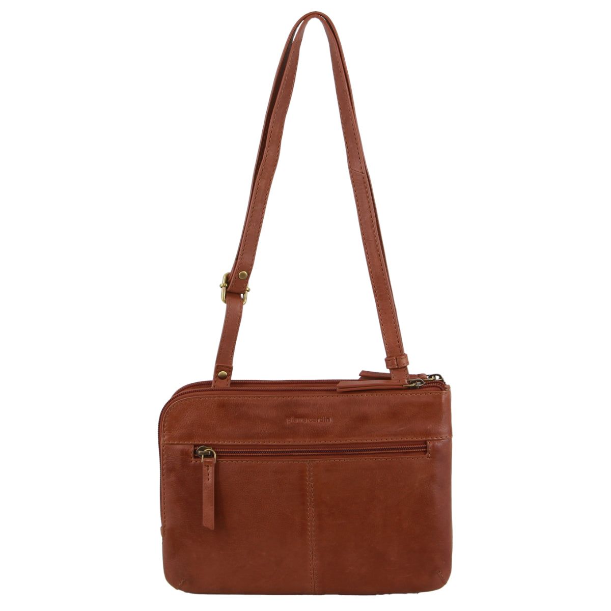 Pierre Cardin Leather Crossbody Bag Clutch Dam Bruna | CSBYTU782