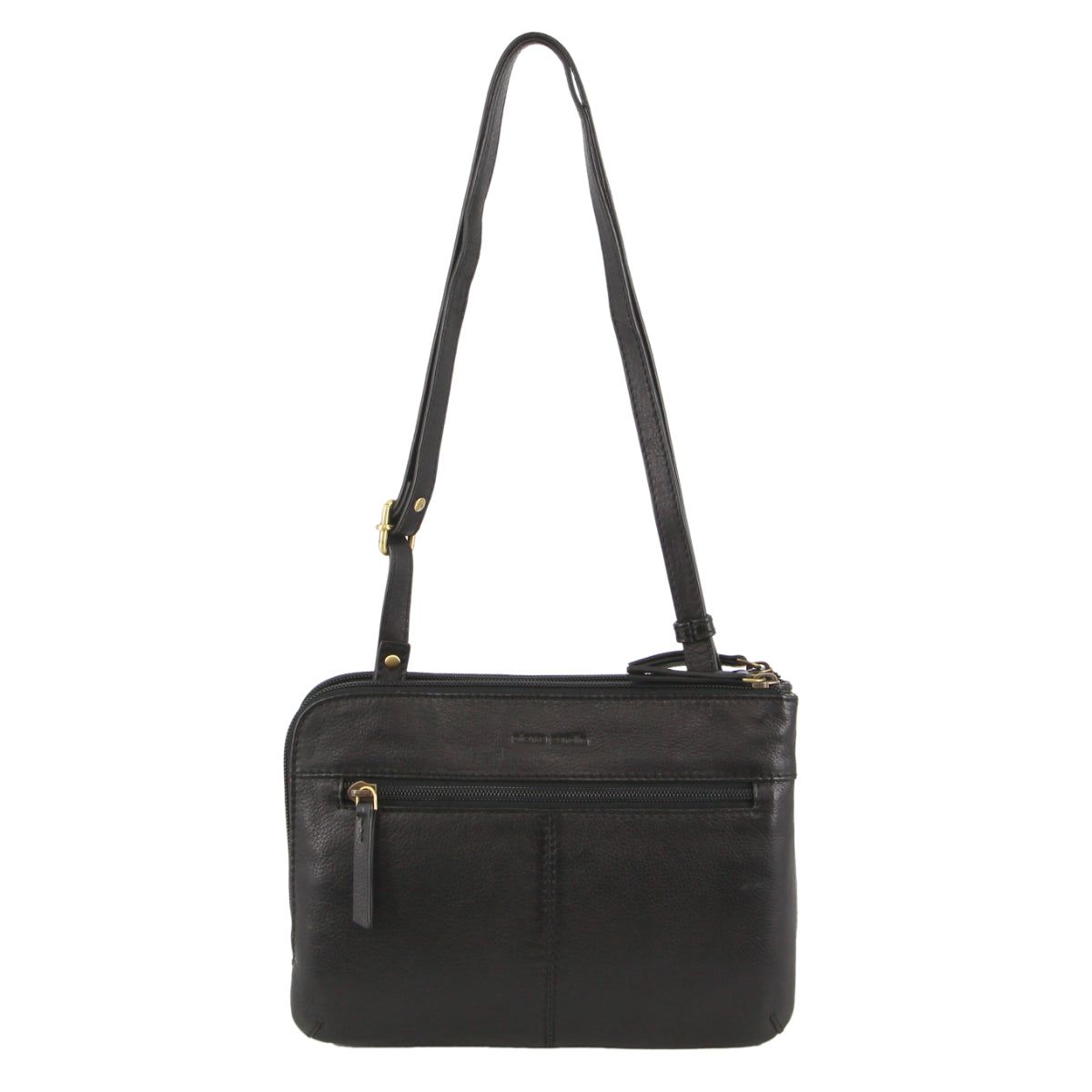 Pierre Cardin Leather Crossbody Bag Clutch Dam Svarta | SZNFPG438