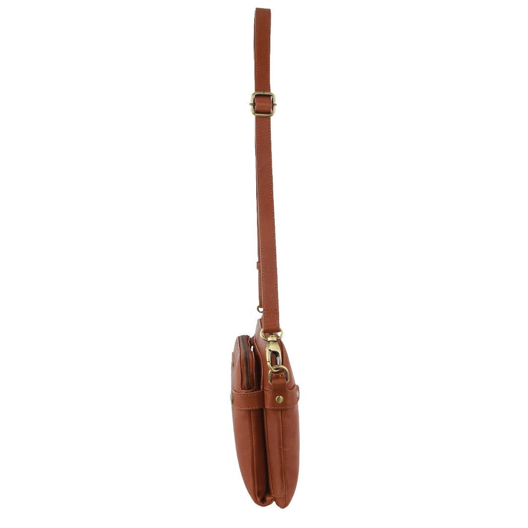 Pierre Cardin Leather Crossbody Bag Clutch Dam Bruna | JIMXCY206