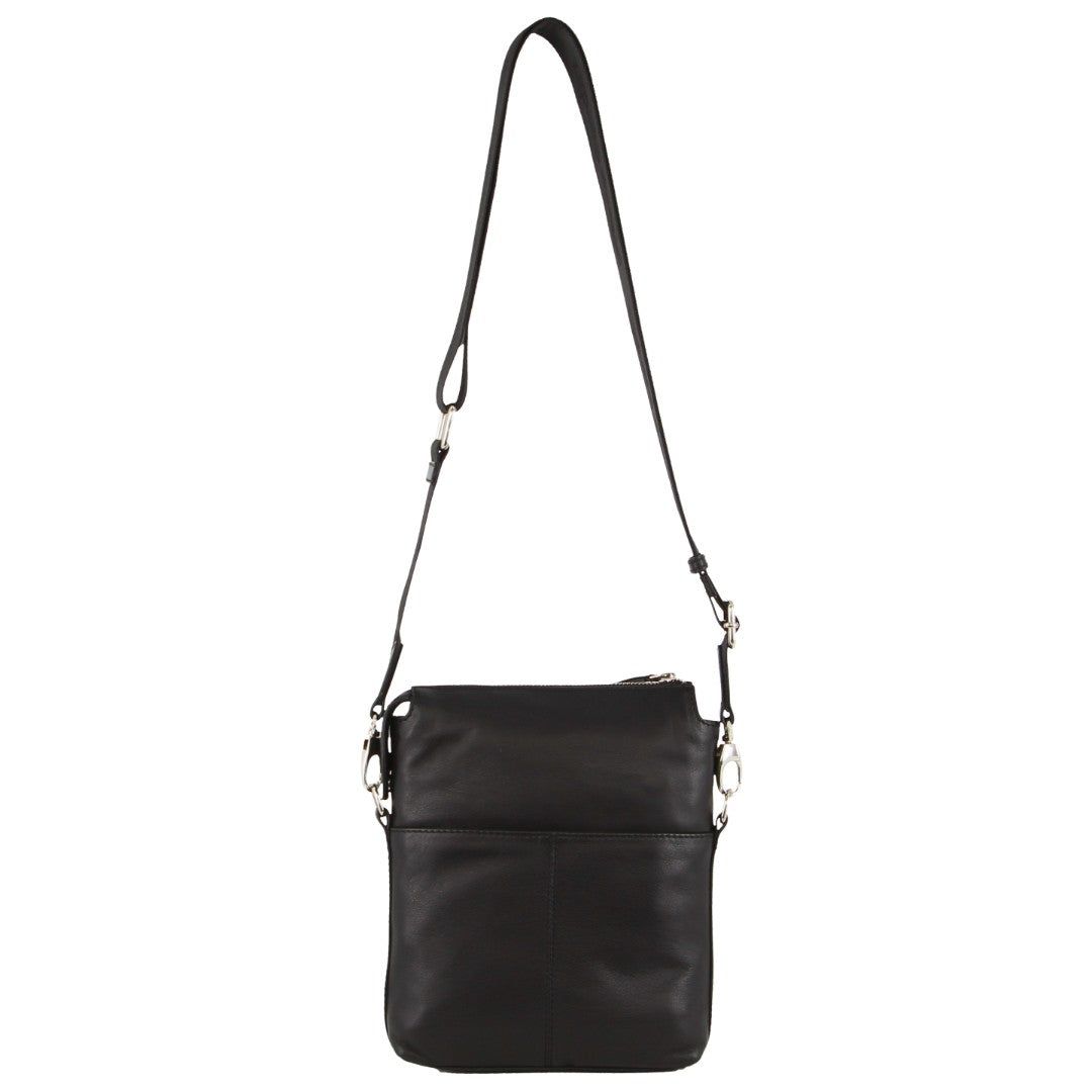 Pierre Cardin Leather Crossbody Bag Crossbody Väska Herr Svarta | GUQDAS014