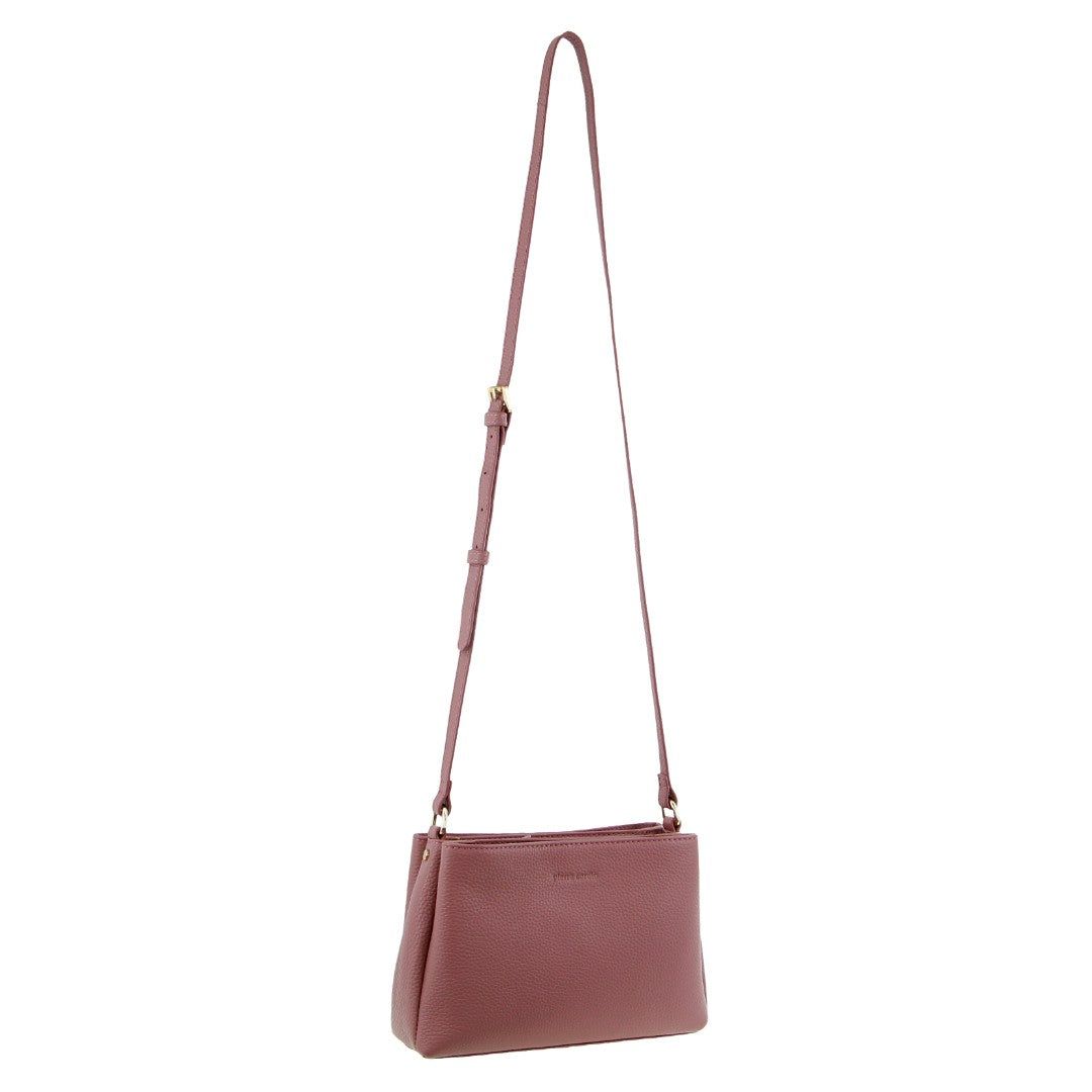 Pierre Cardin Leather Crossbody Bag Crossbody Väska Dam Rosa | GPLERV629