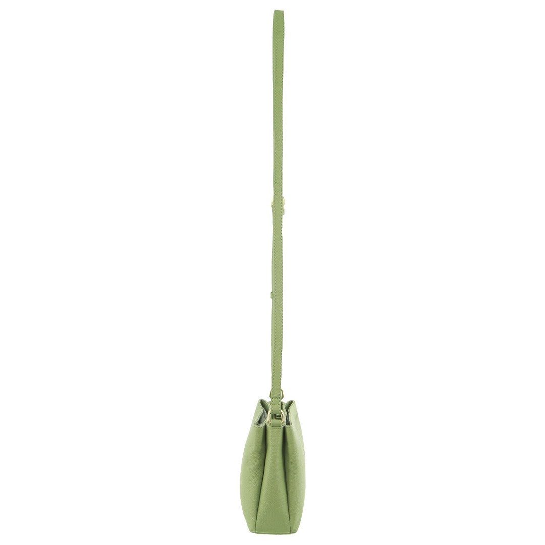 Pierre Cardin Leather Crossbody Bag Crossbody Väska Dam Jade | SVEKAJ904