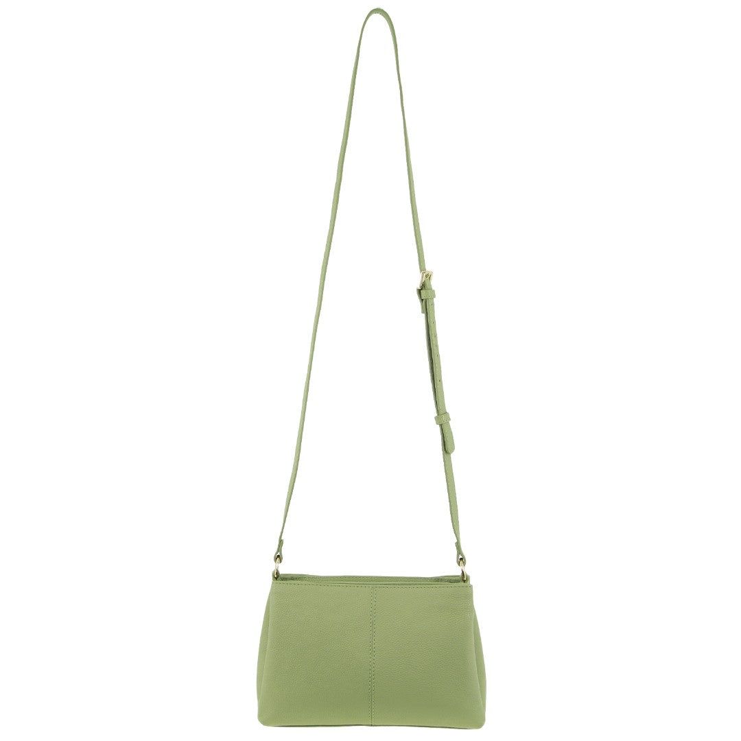 Pierre Cardin Leather Crossbody Bag Crossbody Väska Dam Jade | SVEKAJ904