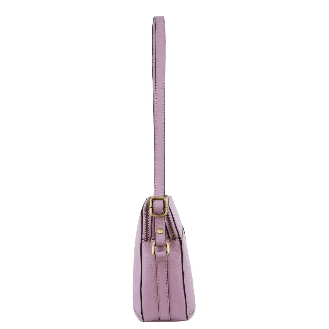 Pierre Cardin Leather Crossbody Bag Crossbody Väska Dam Rosa | QPHUEF927