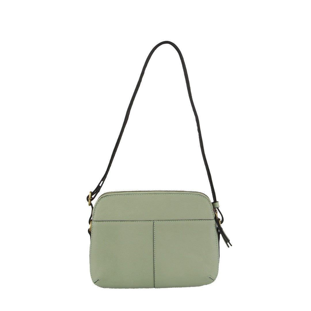 Pierre Cardin Leather Crossbody Bag Crossbody Väska Dam Jade | PXETMW734