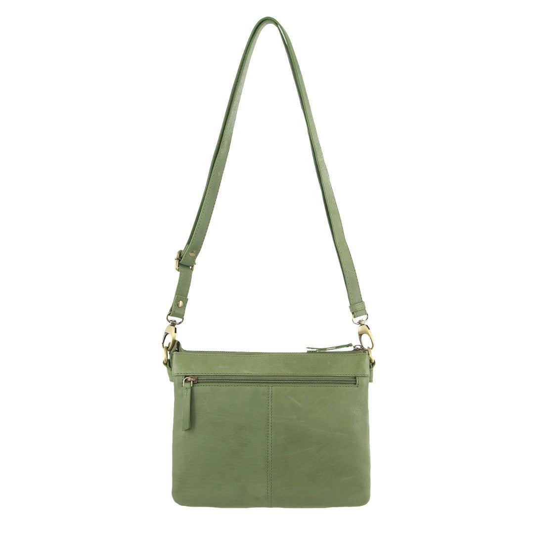 Pierre Cardin Leather Crossbody Bag Crossbody Väska Dam Leaf | OHSAUY590