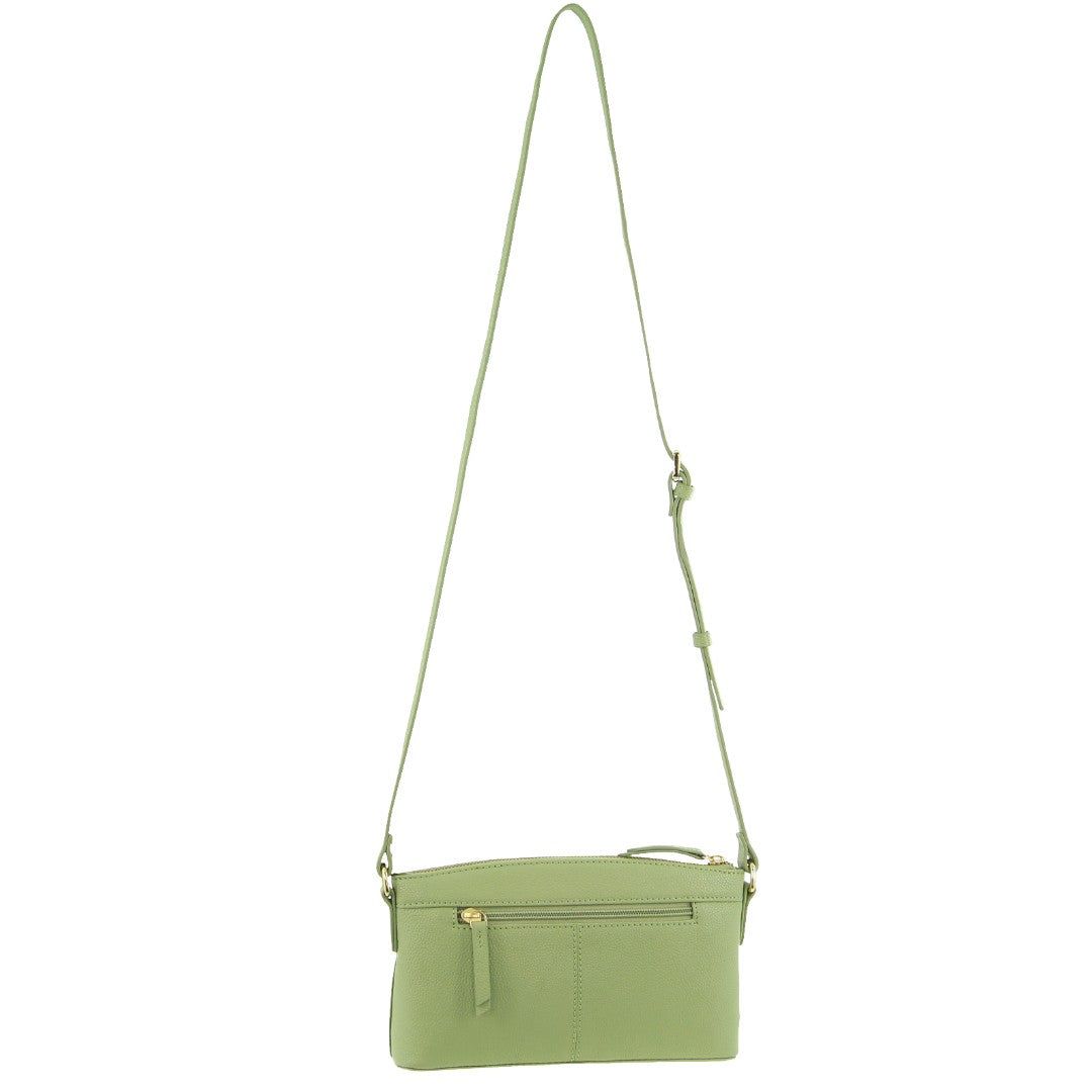 Pierre Cardin Leather Crossbody Bag Crossbody Väska Dam Jade | MXVFBE215