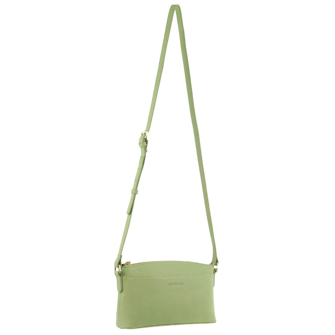 Pierre Cardin Leather Crossbody Bag Crossbody Väska Dam Jade | MXVFBE215