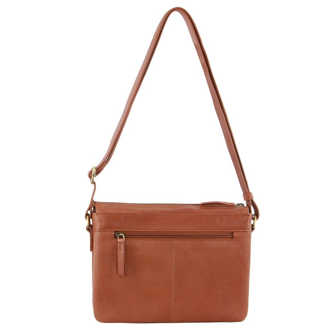 Pierre Cardin Leather Crossbody Bag Crossbody Väska Dam Bruna | MNHKFR340