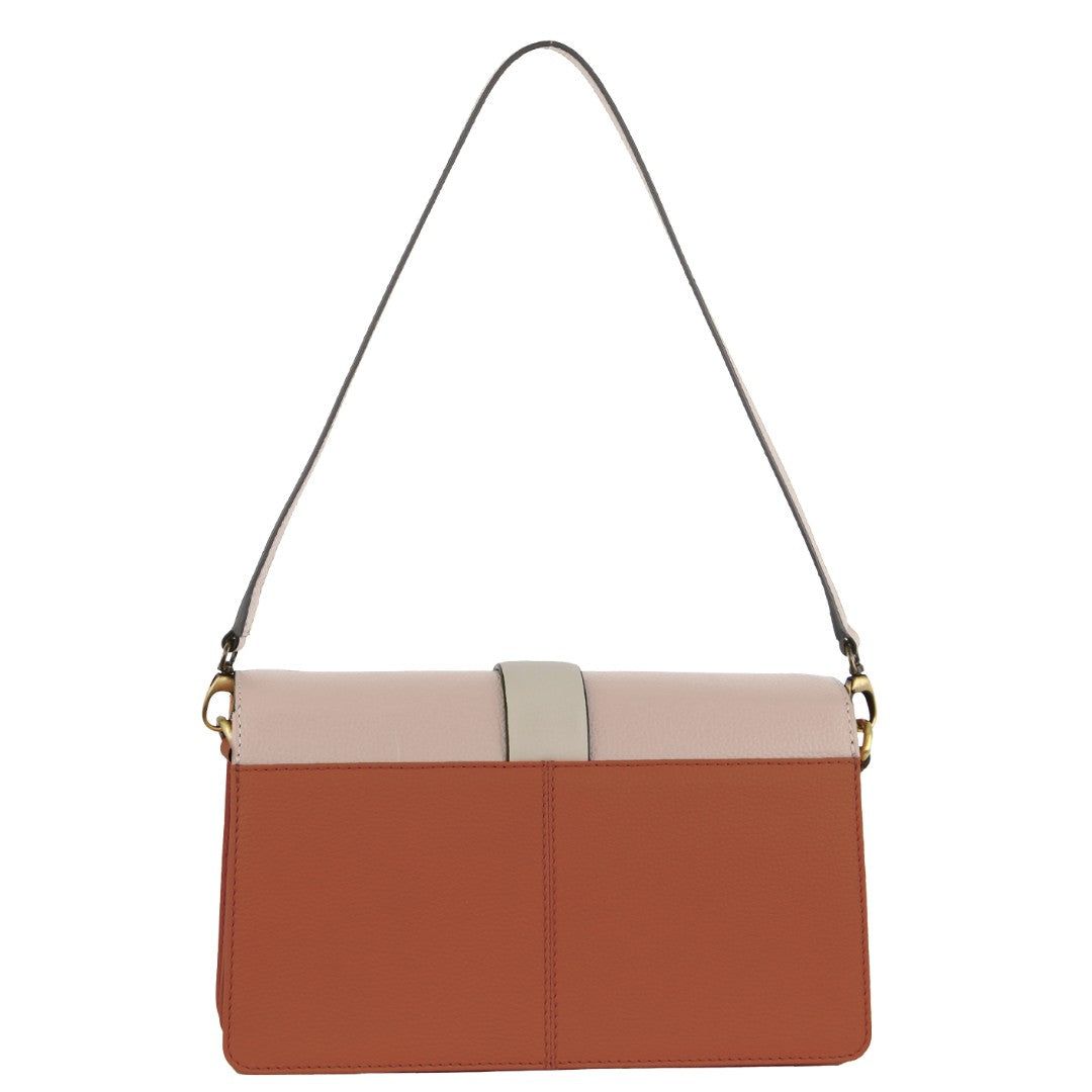 Pierre Cardin Leather Crossbody Clutch Bag Clutch Dam Beige | GKJDVI794