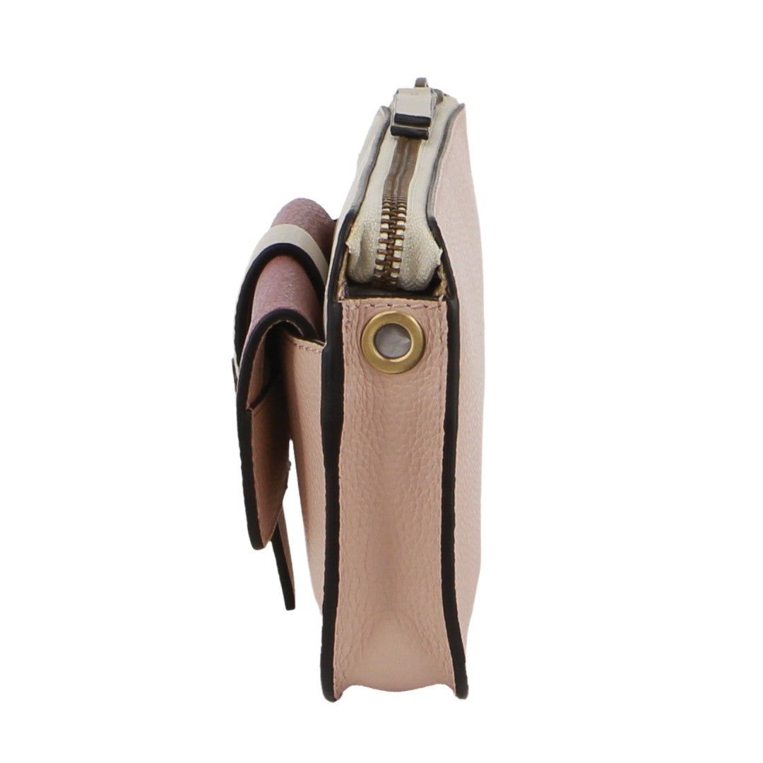 Pierre Cardin Leather Crossbody Clutch Bag Clutch Dam Rosa | ZFPIWY279
