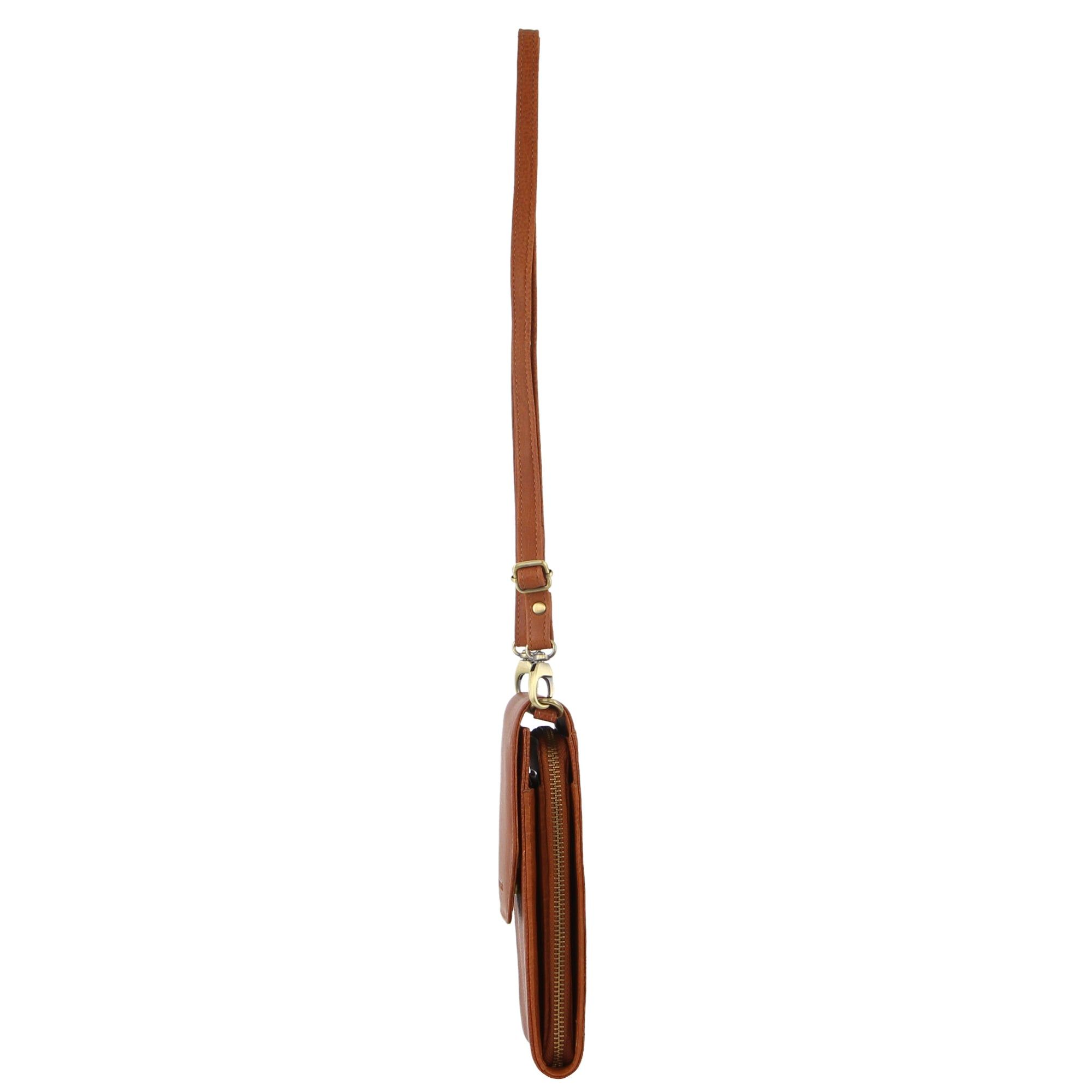 Pierre Cardin Leather Crossbody Phone Wallet Bag Crossbody Väska Dam Bruna | CDMRZE940