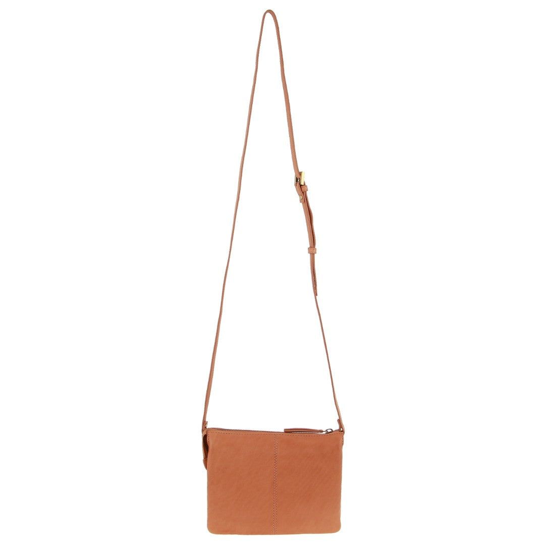 Pierre Cardin Leather Diamond Pattern Embossed Crossbody Bag Clutch Dam Aprikos | ZMGRQP580