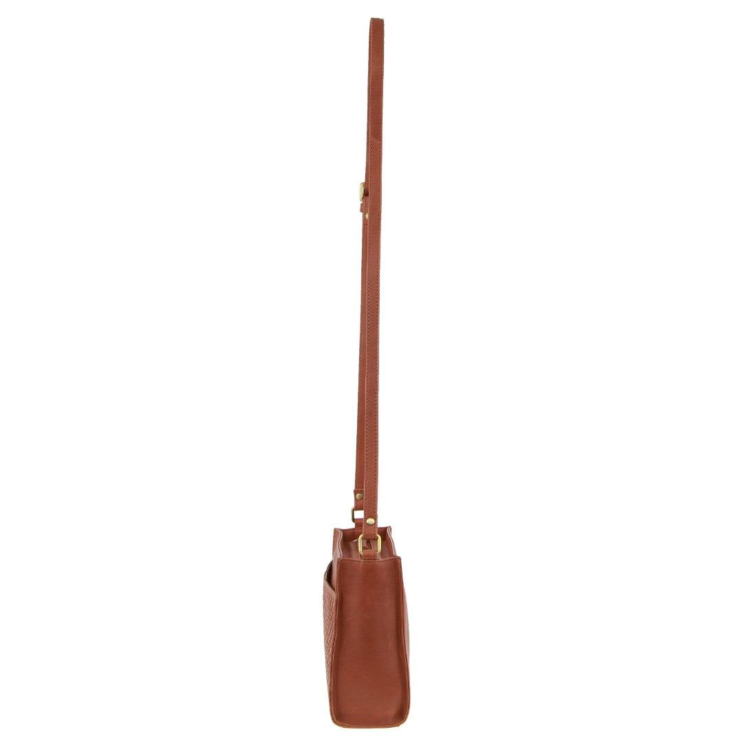 Pierre Cardin Leather Diamond Pattern Embossed Cross-Body Bag Clutch Dam Bruna | UKFQBD904