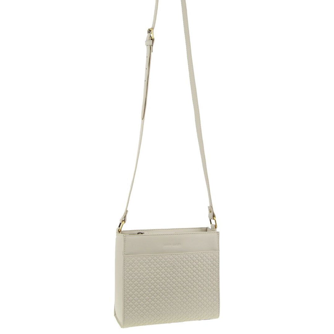 Pierre Cardin Leather Diamond Pattern Embossed Cross-Body Bag Clutch Dam Beige | OEPKBX265