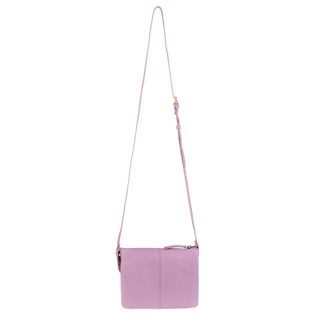 Pierre Cardin Leather Diamond Pattern Embossed Crossbody Bag Clutch Dam Rosa | JKBQDR081