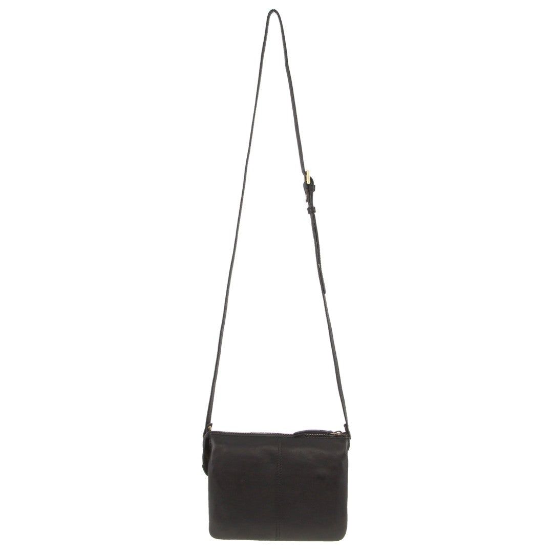 Pierre Cardin Leather Diamond Pattern Embossed Crossbody Bag Clutch Dam Svarta | JFLRDB257
